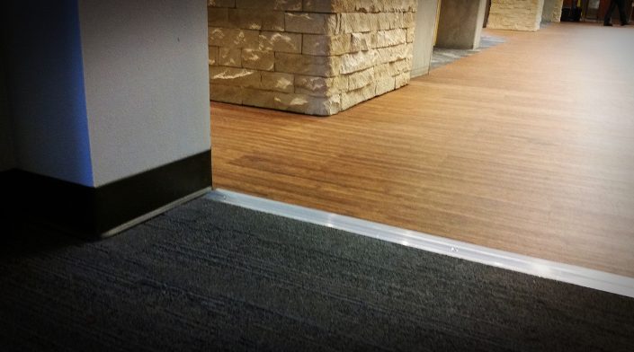 Carpet to Luxury Vinyl Tile on Raised Access Flooring
