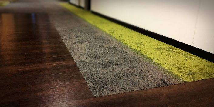 Luxury Vinyl Tile & Carpet Hallway